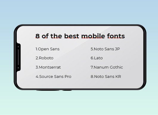 Frugtgrøntsager verden jeg er sulten Check out the 8 Best Fonts for Mobile Web Design