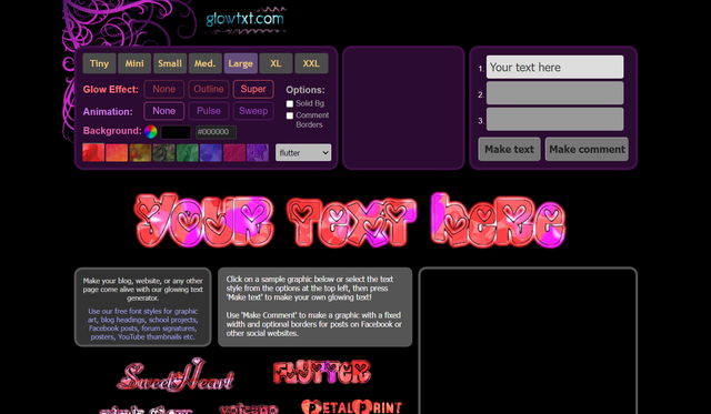 3 Free Animated Glowing Text Generator Websites To Create Glowing Text