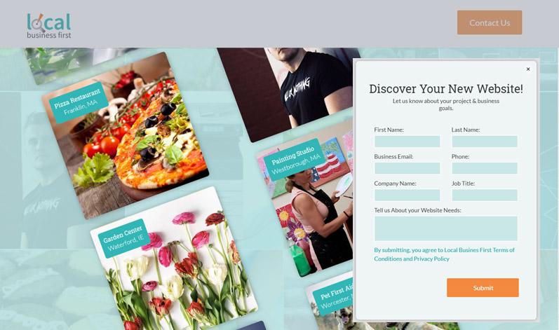 Screenshot of Local First website with personalization