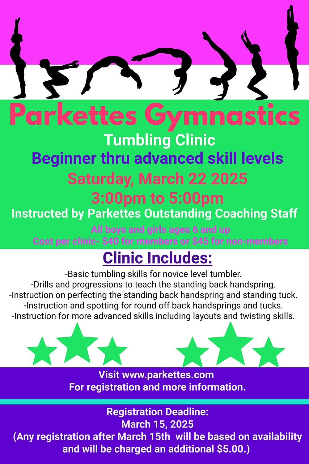 tumbling clinic