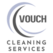 A logo for a company called vouch cleaning services