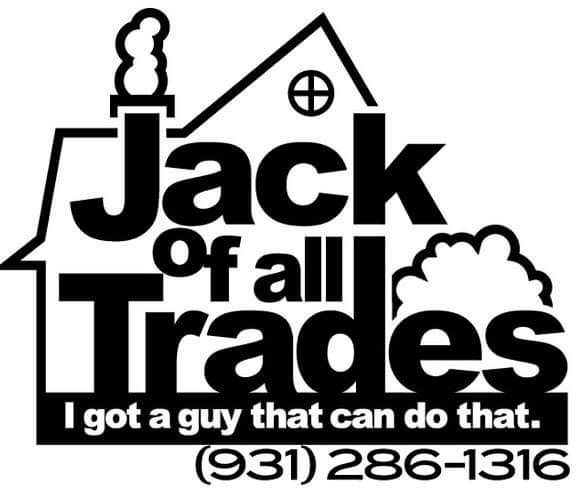 A black and white logo for jack of all trades