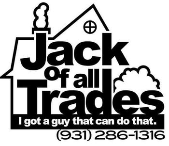 A black and white logo for jack of all trades