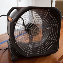 Industrial Fan Drying — Beaver Falls, PA — Cline Cleaning & Restoration