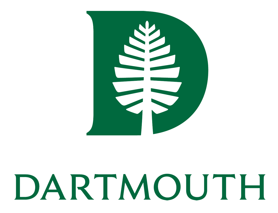 A logo for dartmouth with a pine tree in the middle