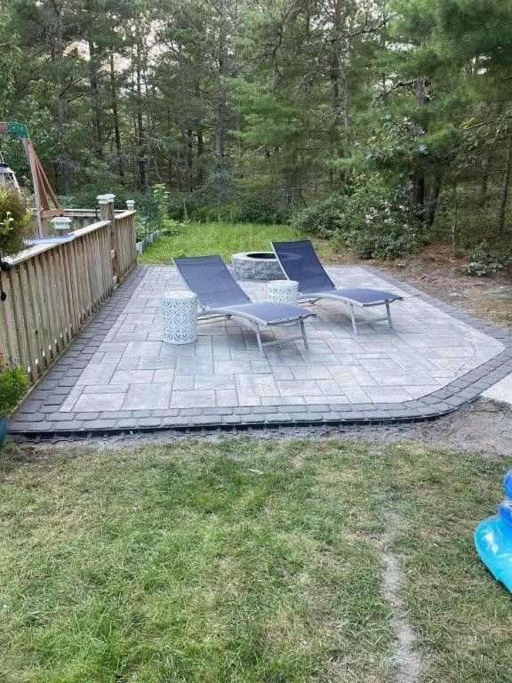 Backyard Patio — Plymouth, MA — Lawrence Landscaping And Sons