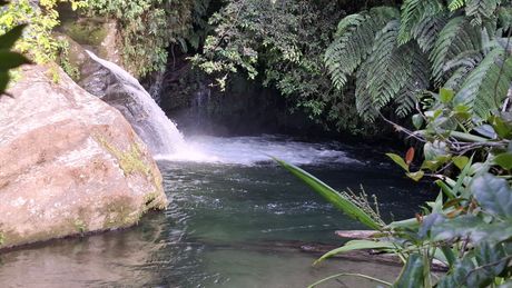 A water hole on the Kokoda trail  in Papua New Guinea