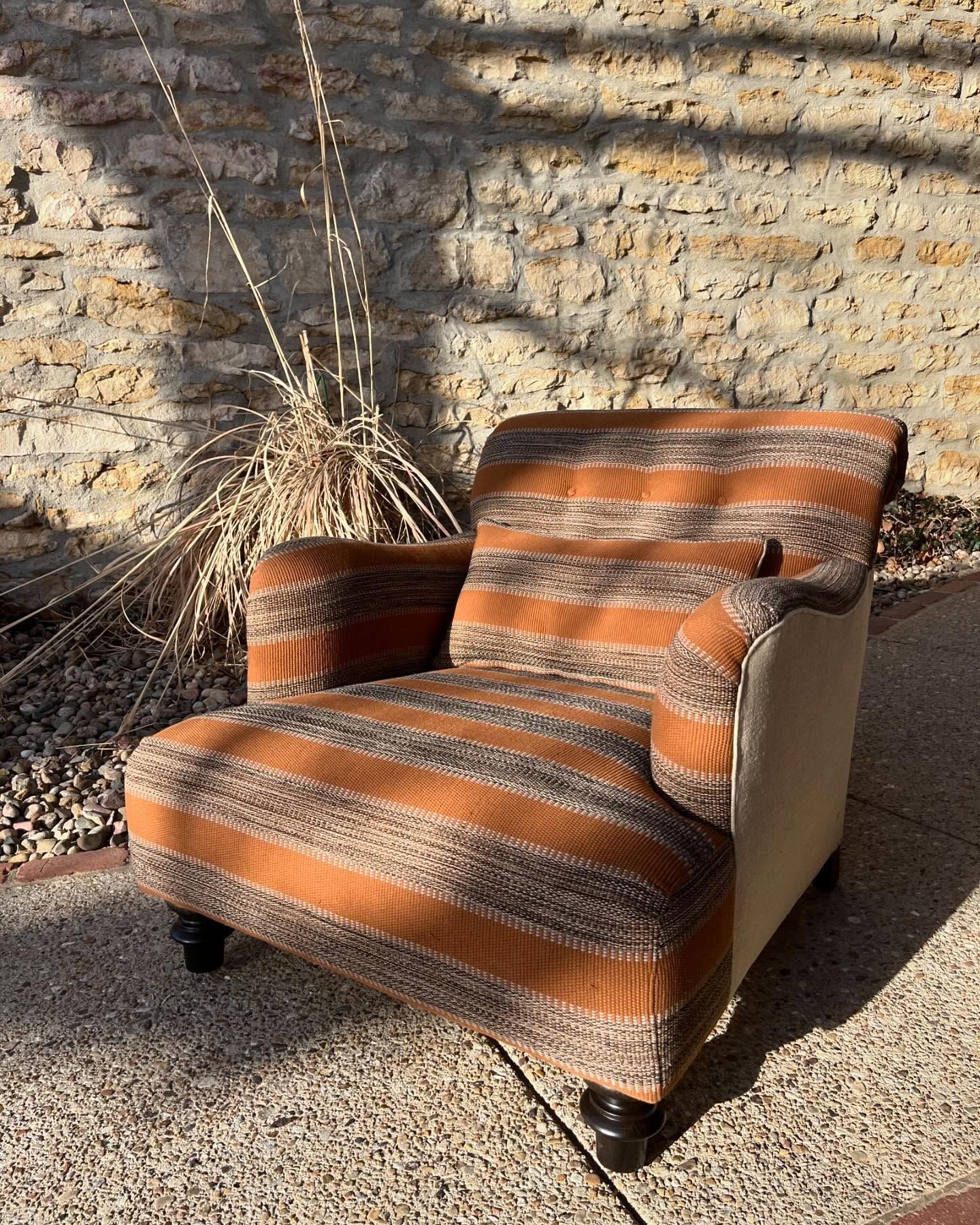 Comfortable modern armchair from Eagles' Rest Natural Mattresses and Furniture inLawrence, Kansas.