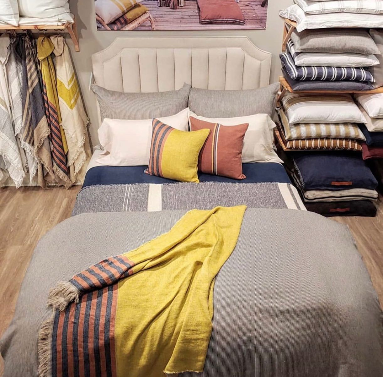 All natural bedding sold at Eagles' Rest Natural Mattresses and Furniture inLawrence, Kansas.