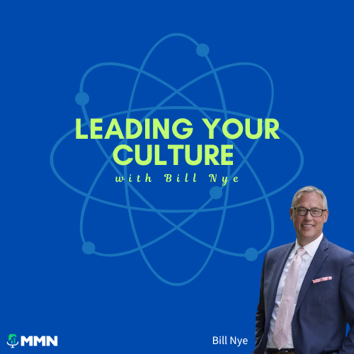 Podcast cover: Three men smiling. Title is 