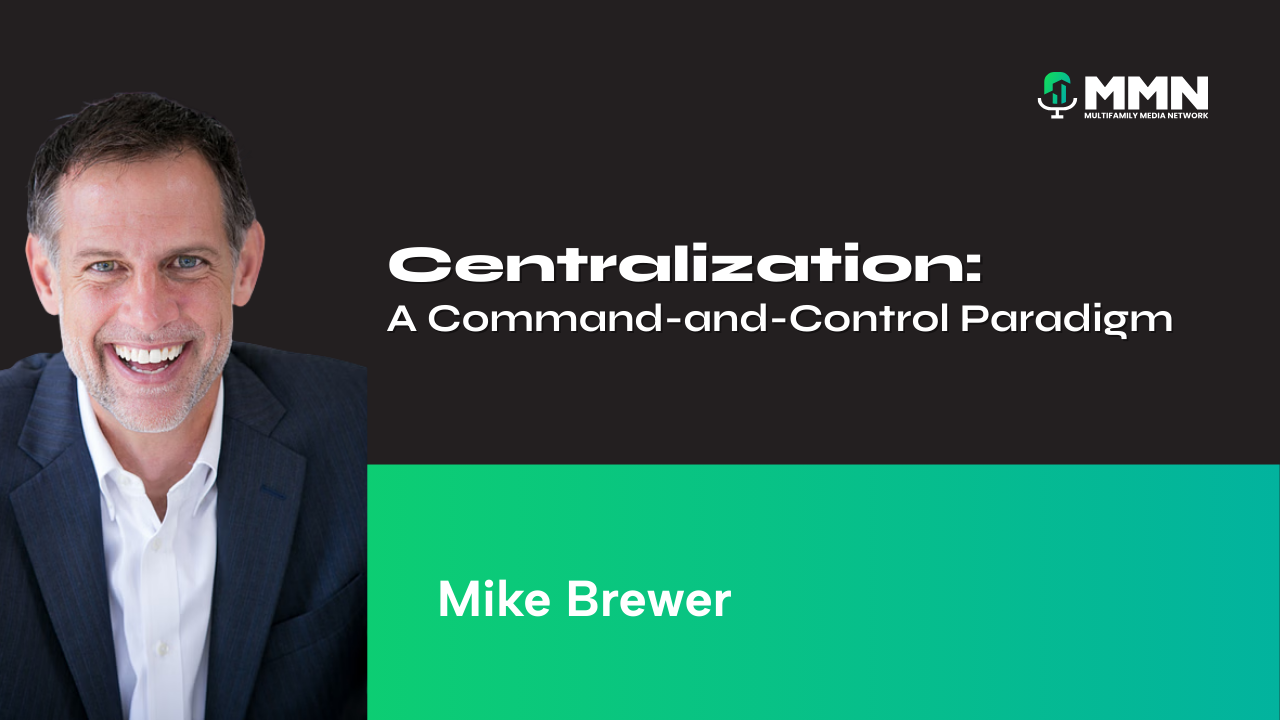 Mike Brewer, smiling, presentation on 