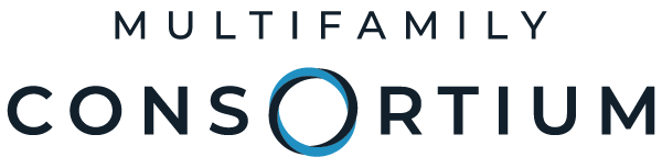 Logo of the Multifamily Consortium with a blue circle replacing the letter 'O' in 