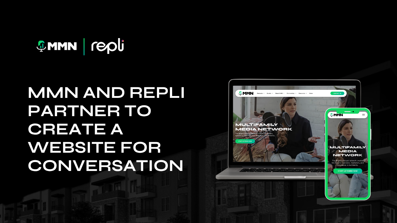 mmn and repli partner to create a website for conversation title and picture of website