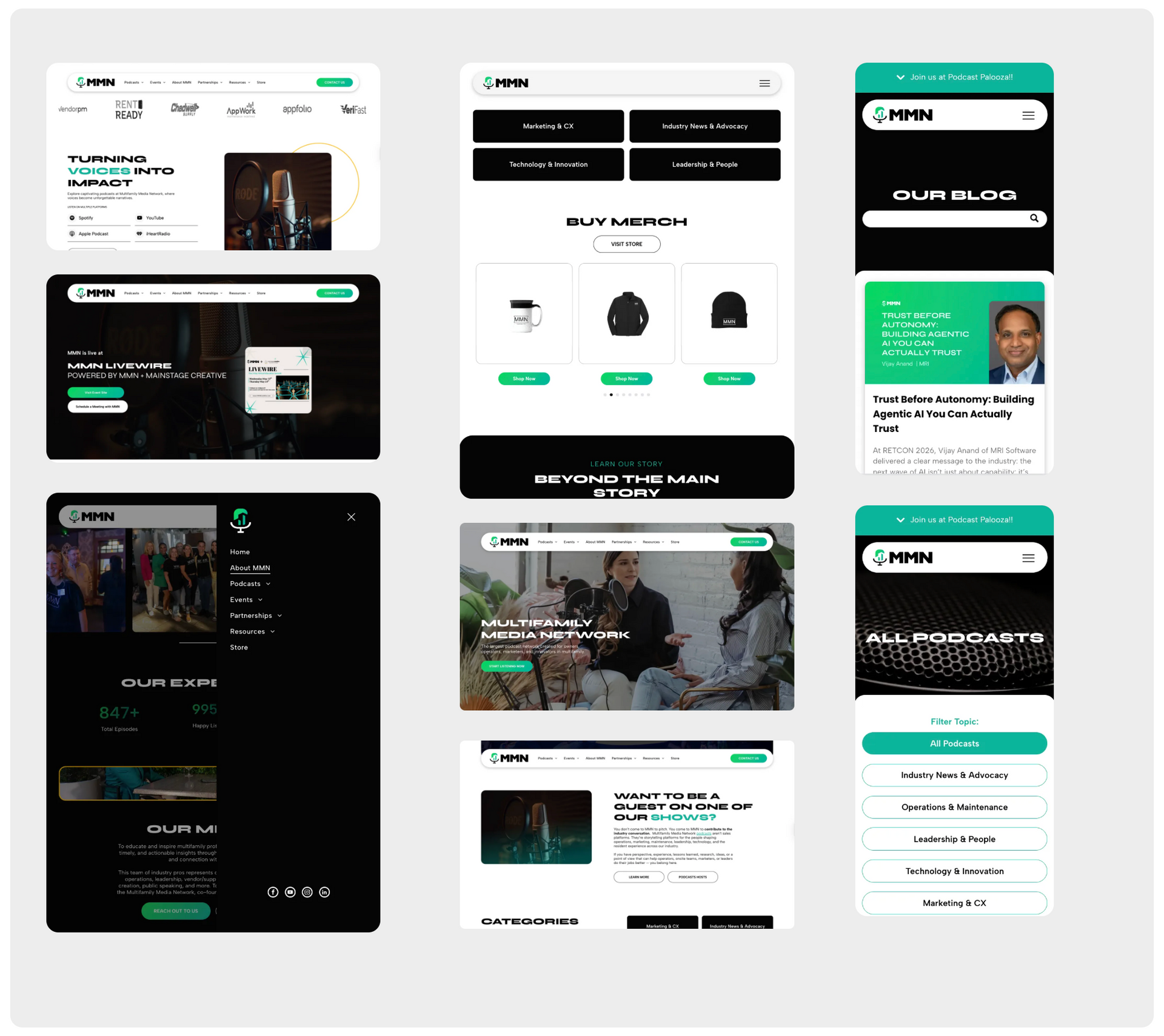 Four friends at a cafe table smiling, text overlay 