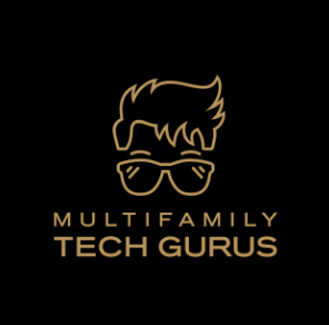 Gold outline of a person wearing glasses with 