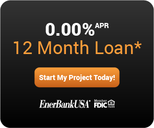 An advertisement for a 12 month loan from enerbank usa