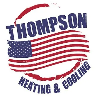 Thompson heating and cooling promotion logo