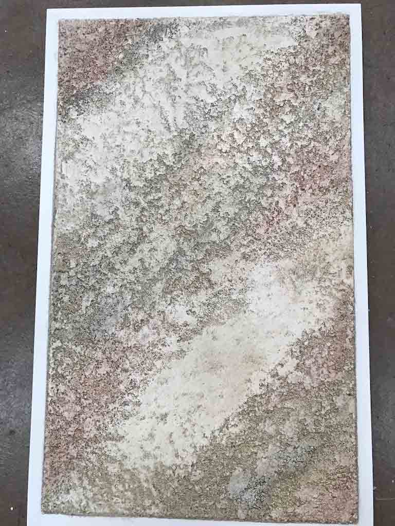 venezia stucco image of white and silver veiled travertino panel