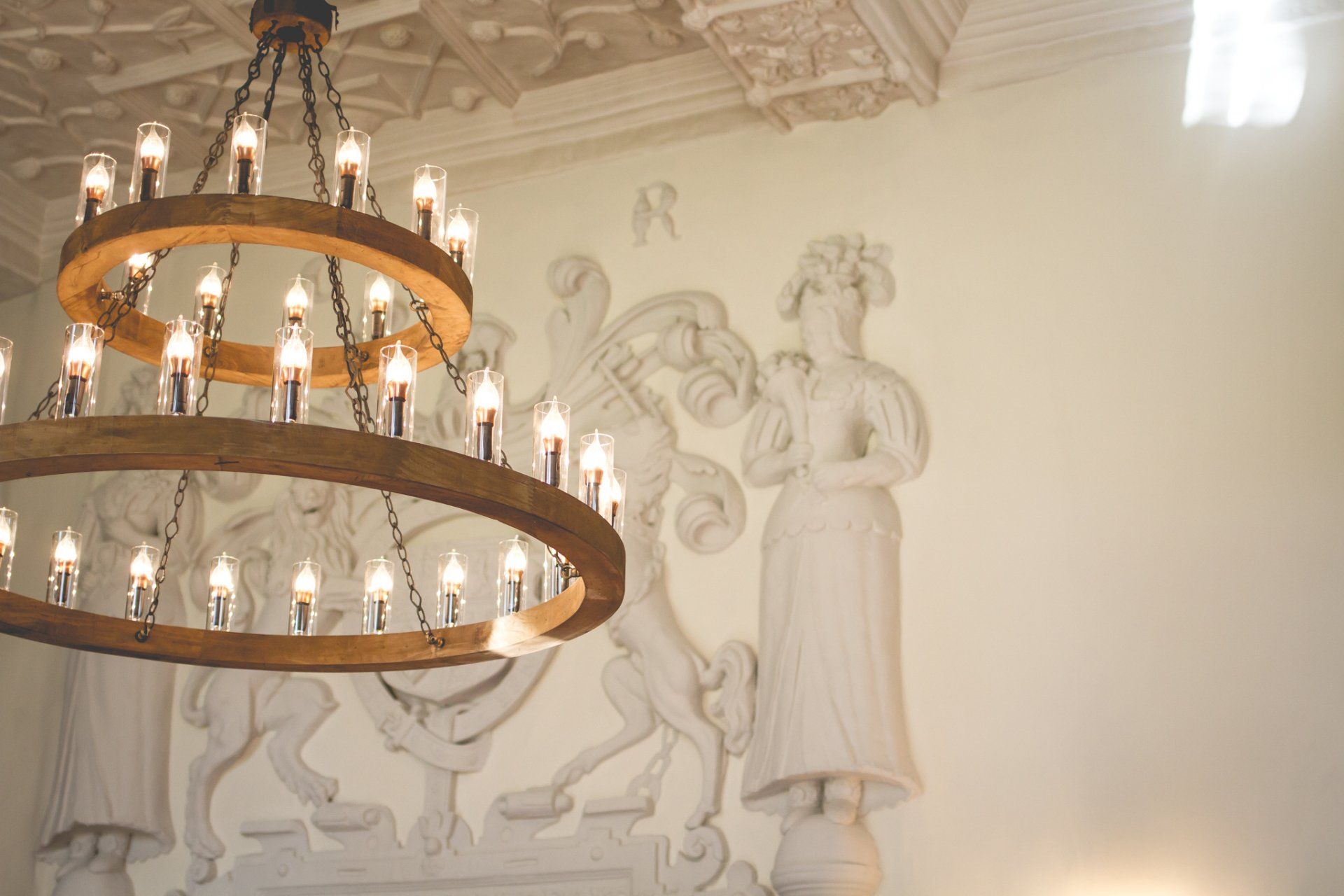 Chandelier at Boringdon Hall Plymouth
