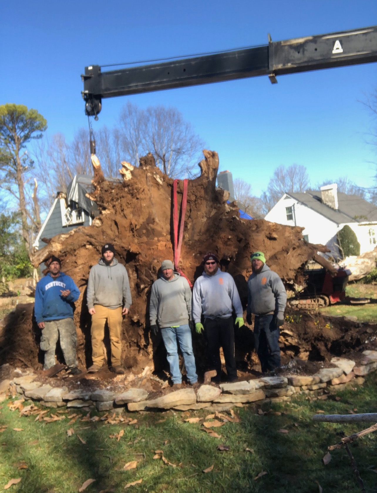 Group Picture With Pile Of Dirt | West Point, KY | L & S Tree Service