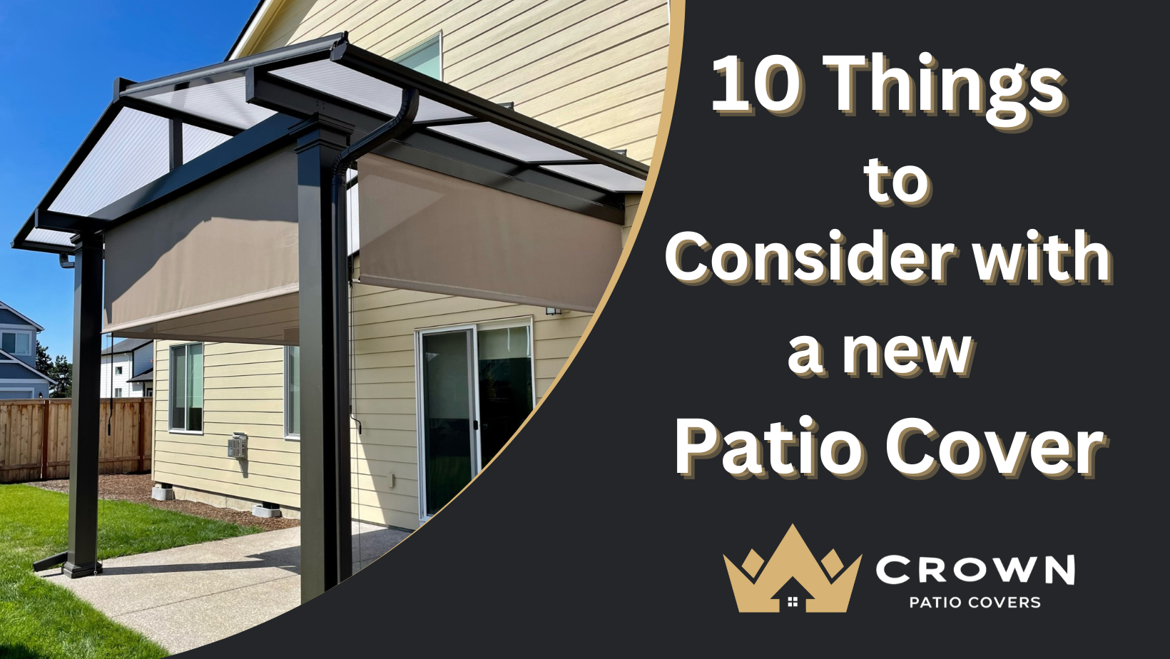 10 Things to consider when purchasing a new patio cover