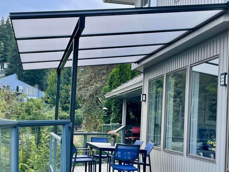 This Patio Cover was Installed in L.O., OR. Shed-style patio cover
