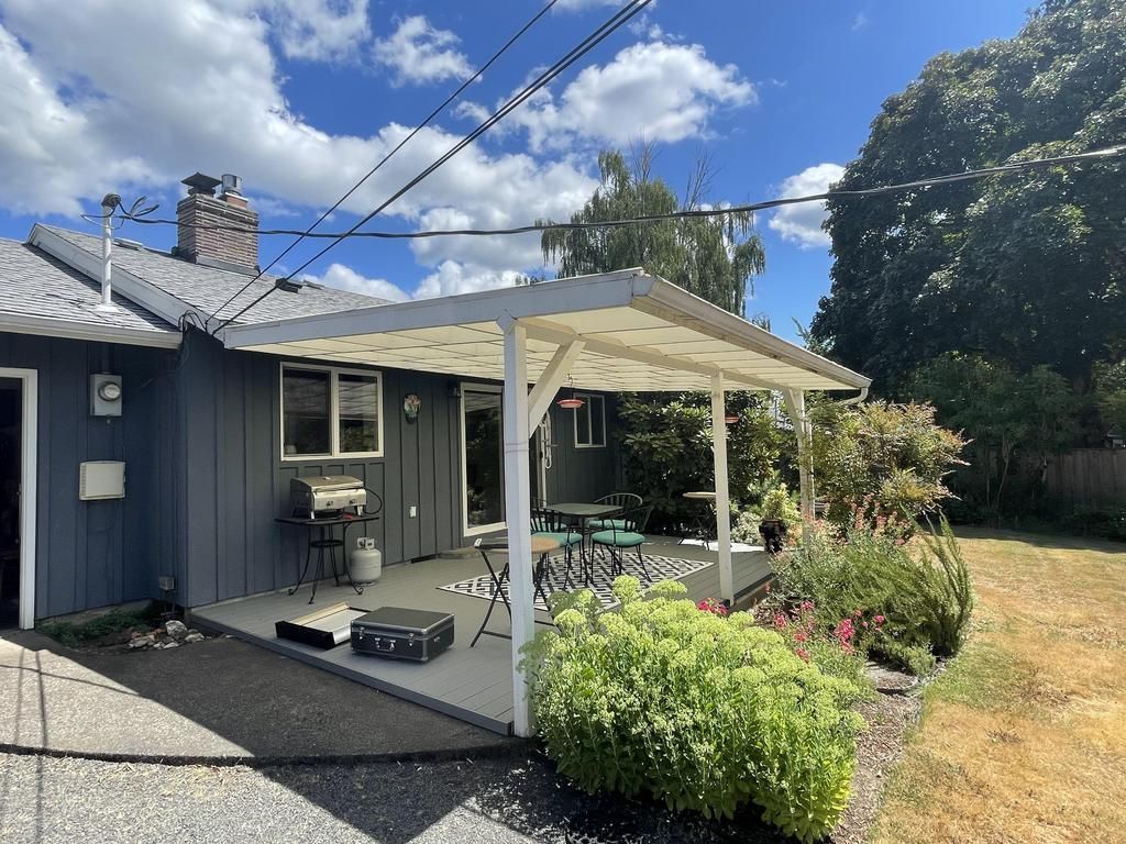 Before Crown Patio Covers installed a Patio Cover in Beaverton Oregon - White Shed Style Patio Cover