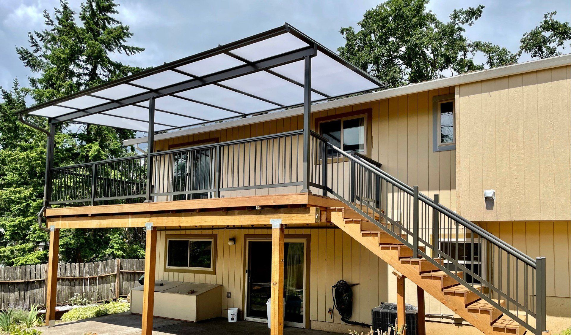 Portland Patio Cover Contractor - Custom Projects and Railings with Acylite Acrylic Roof