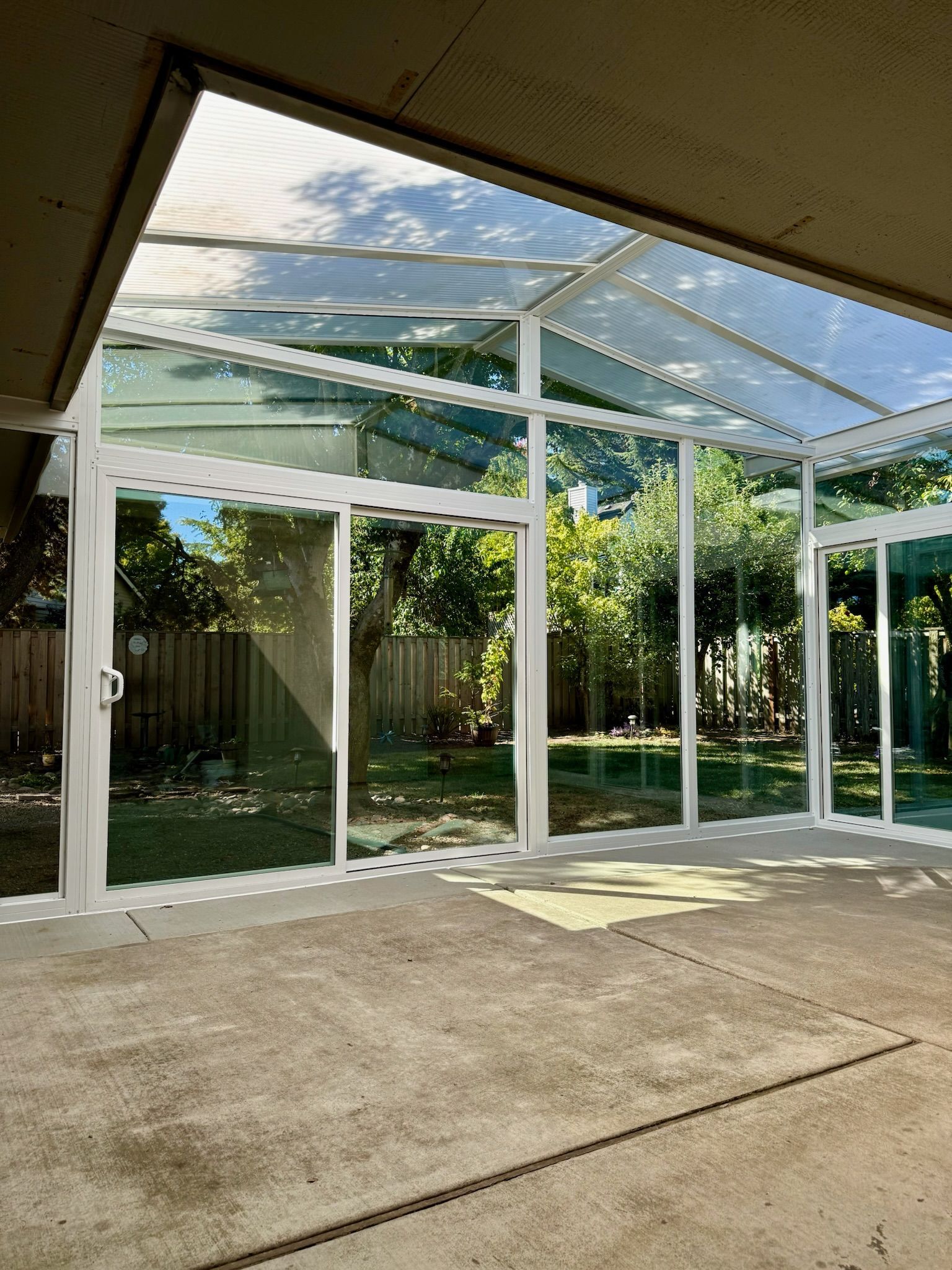 New Sunroom and Patio Enclosure in Rock Creek area of Beaverton Oregon constructed by Crown Patio Covers