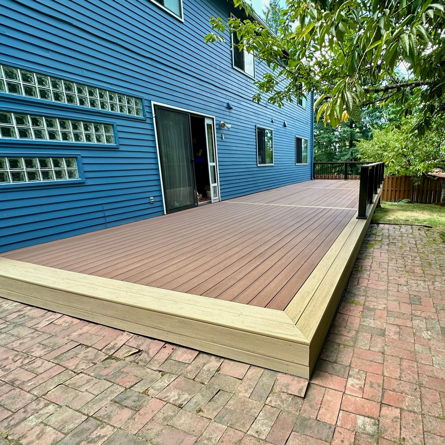 Custom Deck Built in Metzger Oregon by Crown Patio Covers