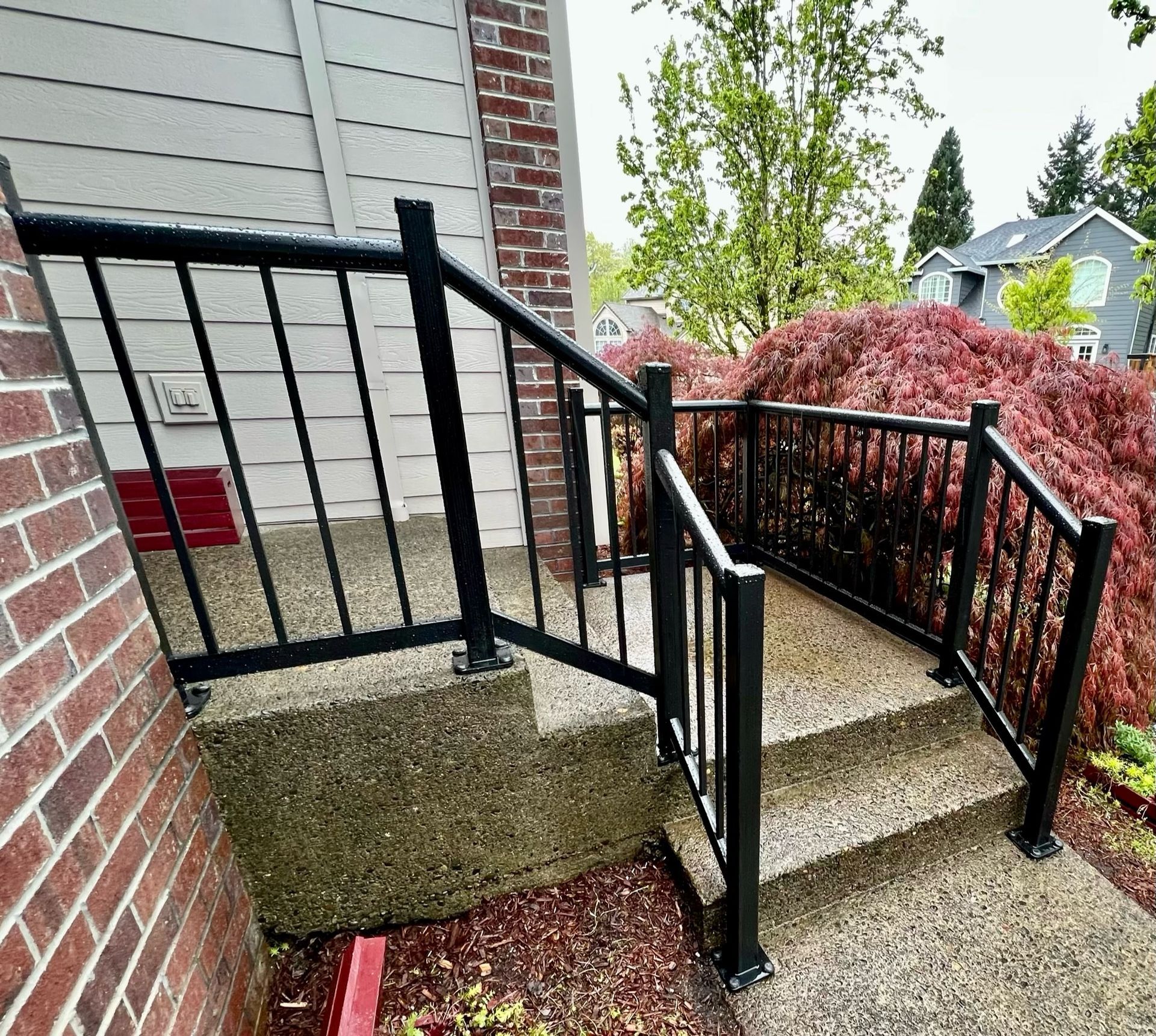Handrail Installed in Wilsonville by Crown Patio Covers