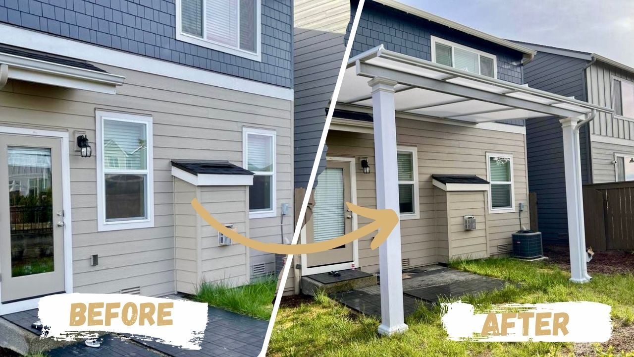 Northwest Portland Covered Patio Project 1 Before & After Photos