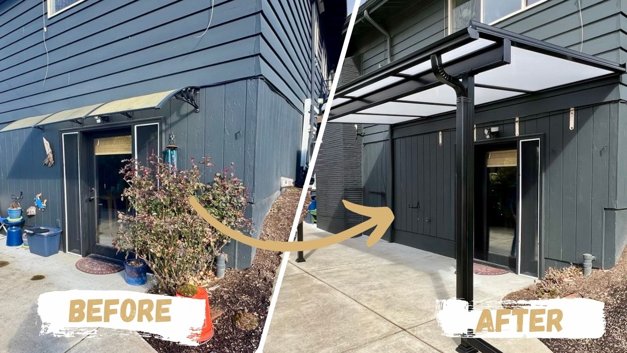 Northwest Portland Patio Cover Project 3 Before & After Photos
