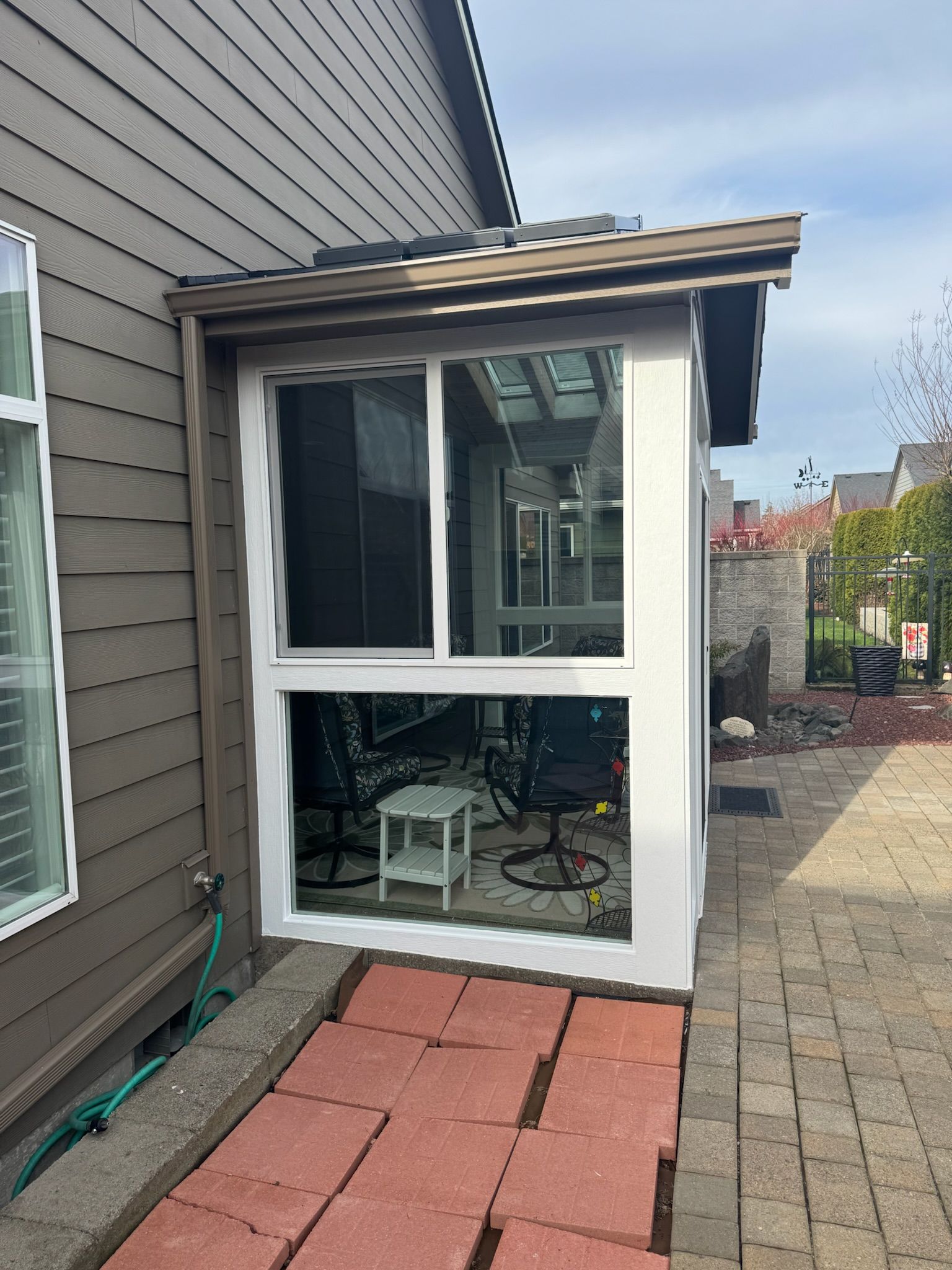 Patio Addition in the Portland area built by Crown Patio Covers
