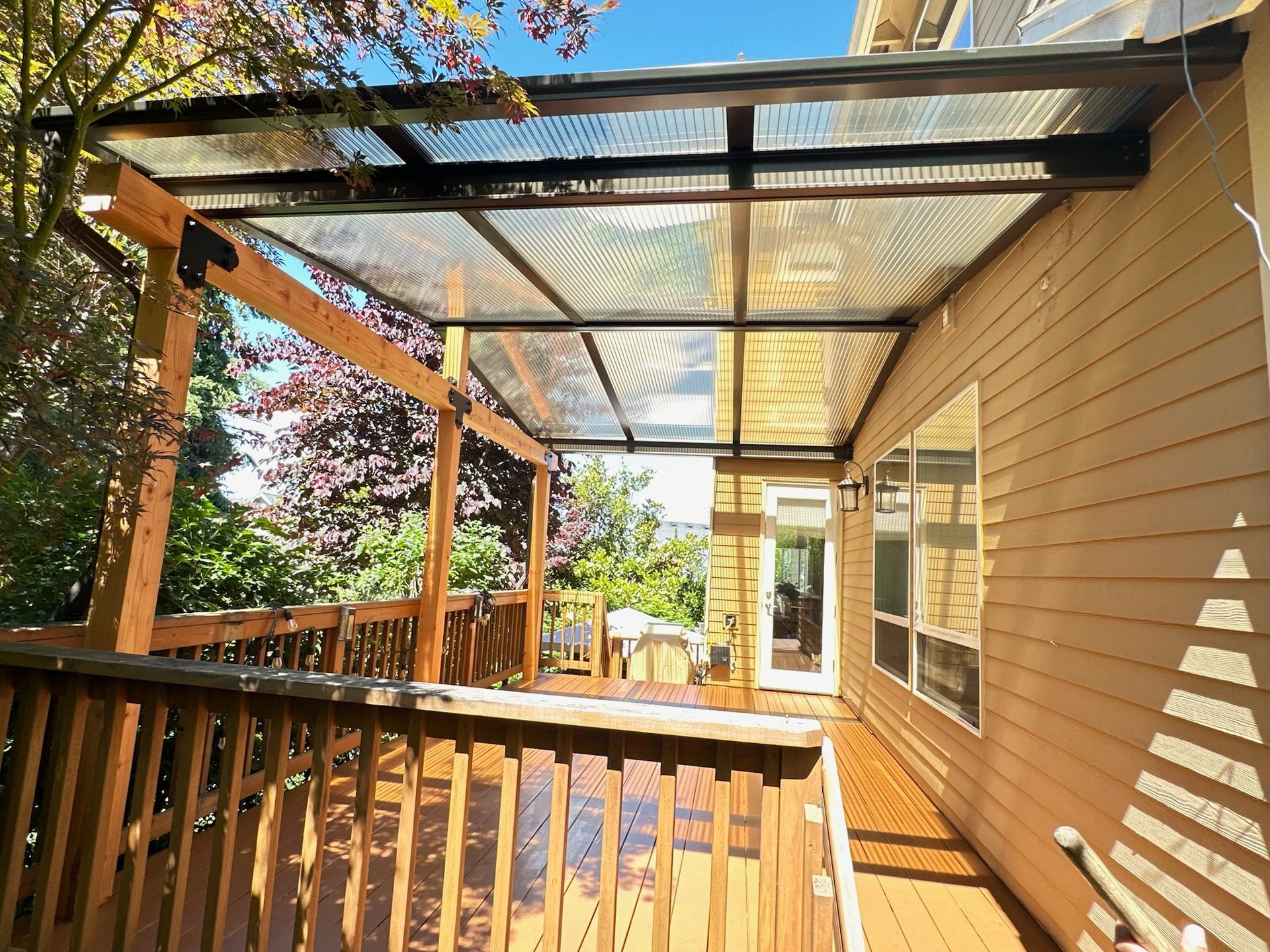 Patio Cover Installed by Crown Patio Covers in Tualatin Oregon - Gable Style Patio Cover