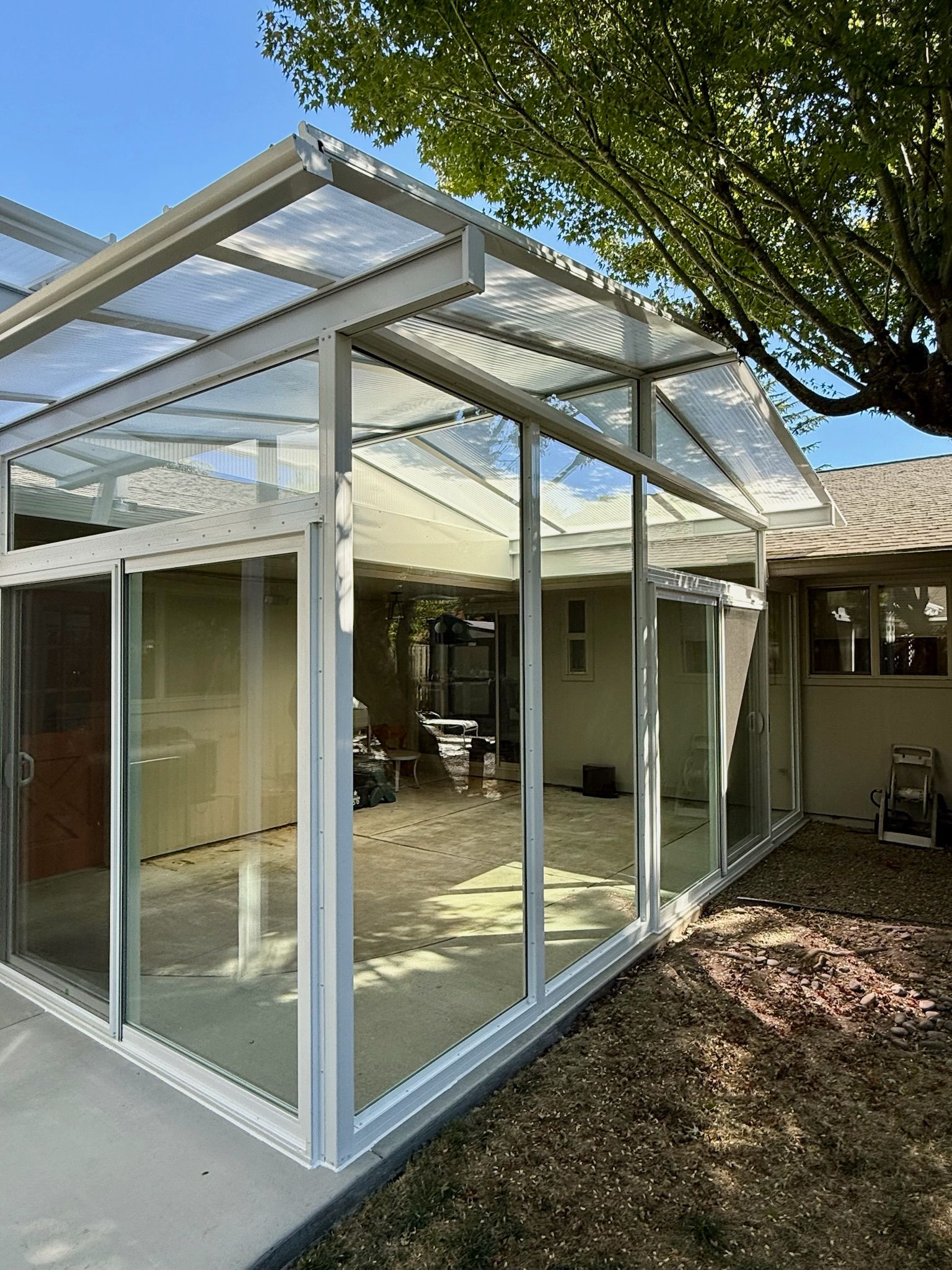 Patio Enclosure in Rock Creek area of Beaverton Oregon built by Crown Patio Covers