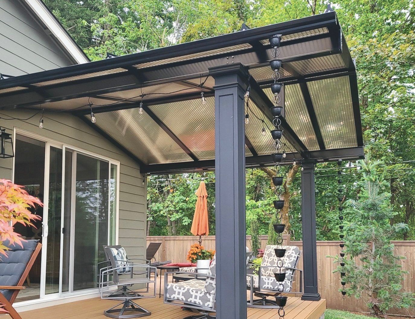 Patio Covers in Battle ground Washington - Gable Roof with ACRYLITE Acrylic