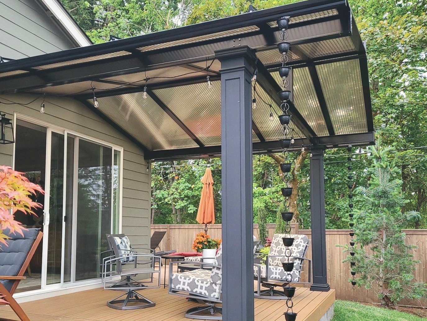 Patio Covers in Tigard Oregon - Gable Roof with ACRYLITE Acrylic