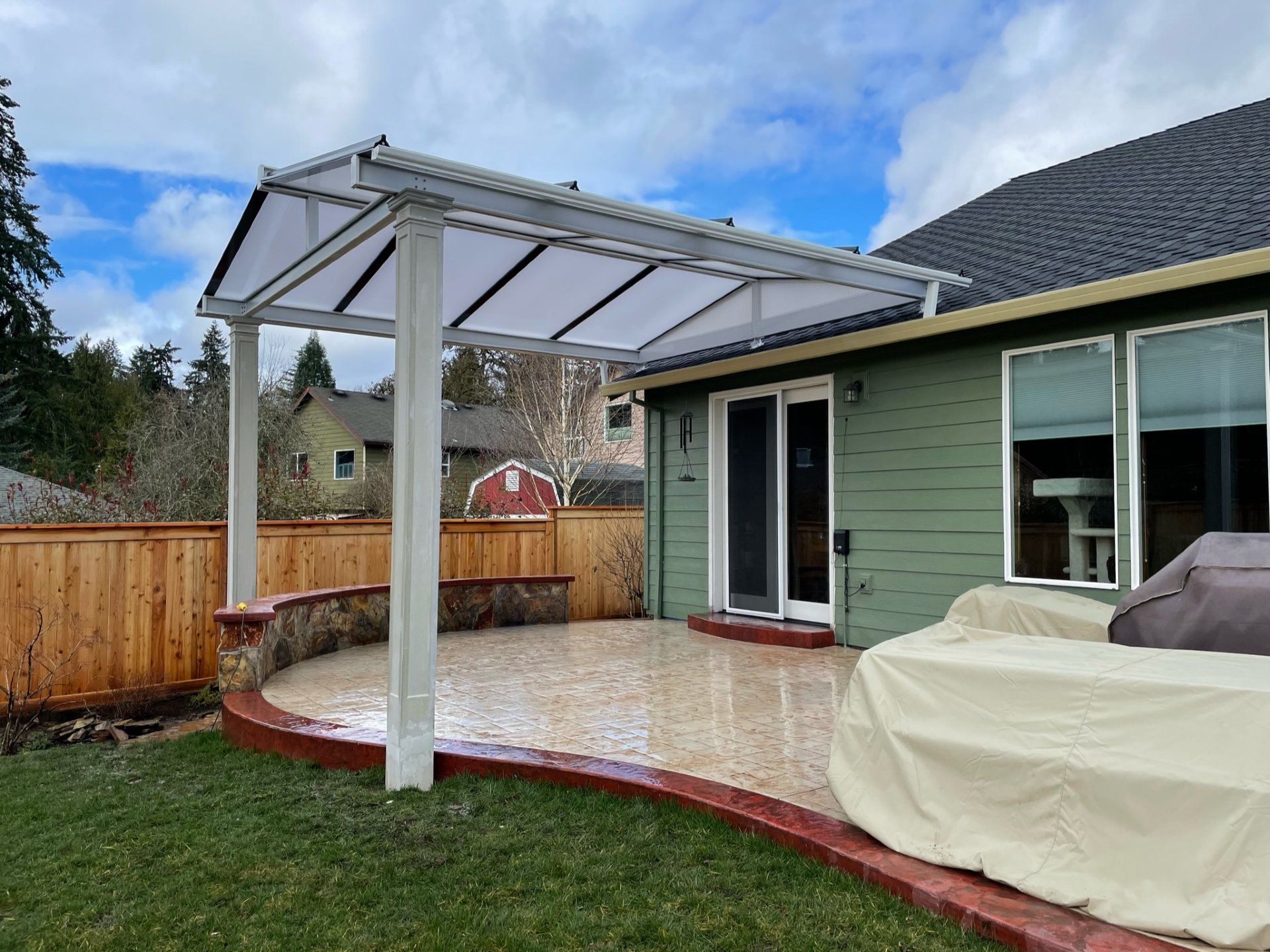 Gable Style Acrylic Patio Cover in Portland