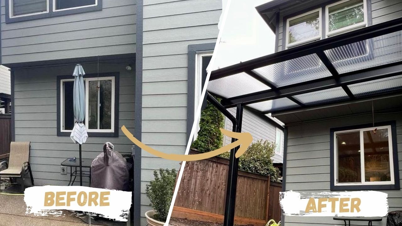 West Linn Oregon Project 1 Before & After Photos - Crown Patio Covers, LLC
