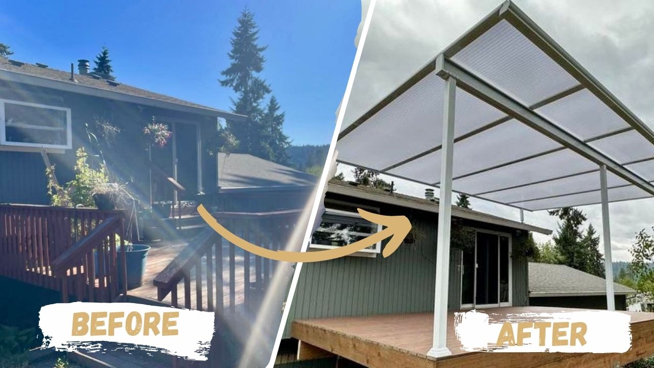 West Linn Oregon Project 3 Before & After Photos - Crown Patio Covers, LLC