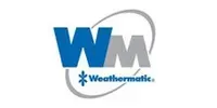 The wm weathermatic logo is blue and gray on a white background.
