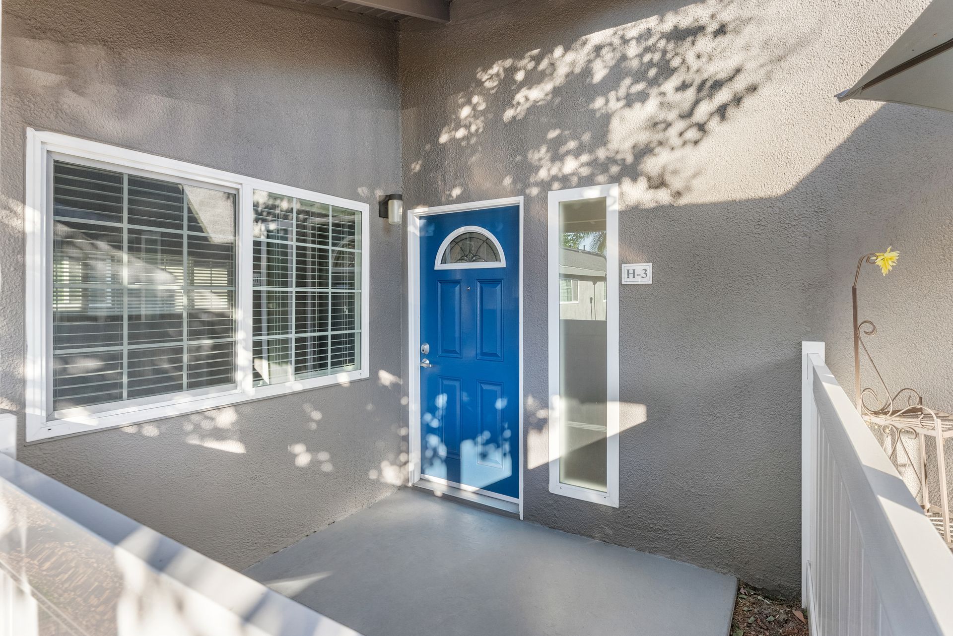 Exterior Photo of Property - front door and patio