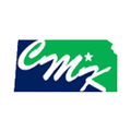 A blue and green logo with the word comix on it.