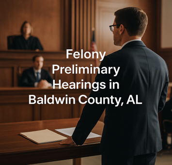 Experienced Baldwin County, AL Criminal Defense Lawyer for Felony Preliminary Hearings