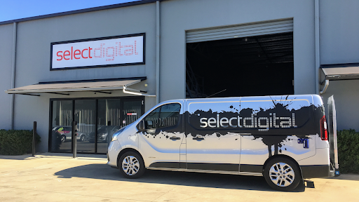 Select Digital van parked outside office in regional NSW, showcasing local managed print service pro