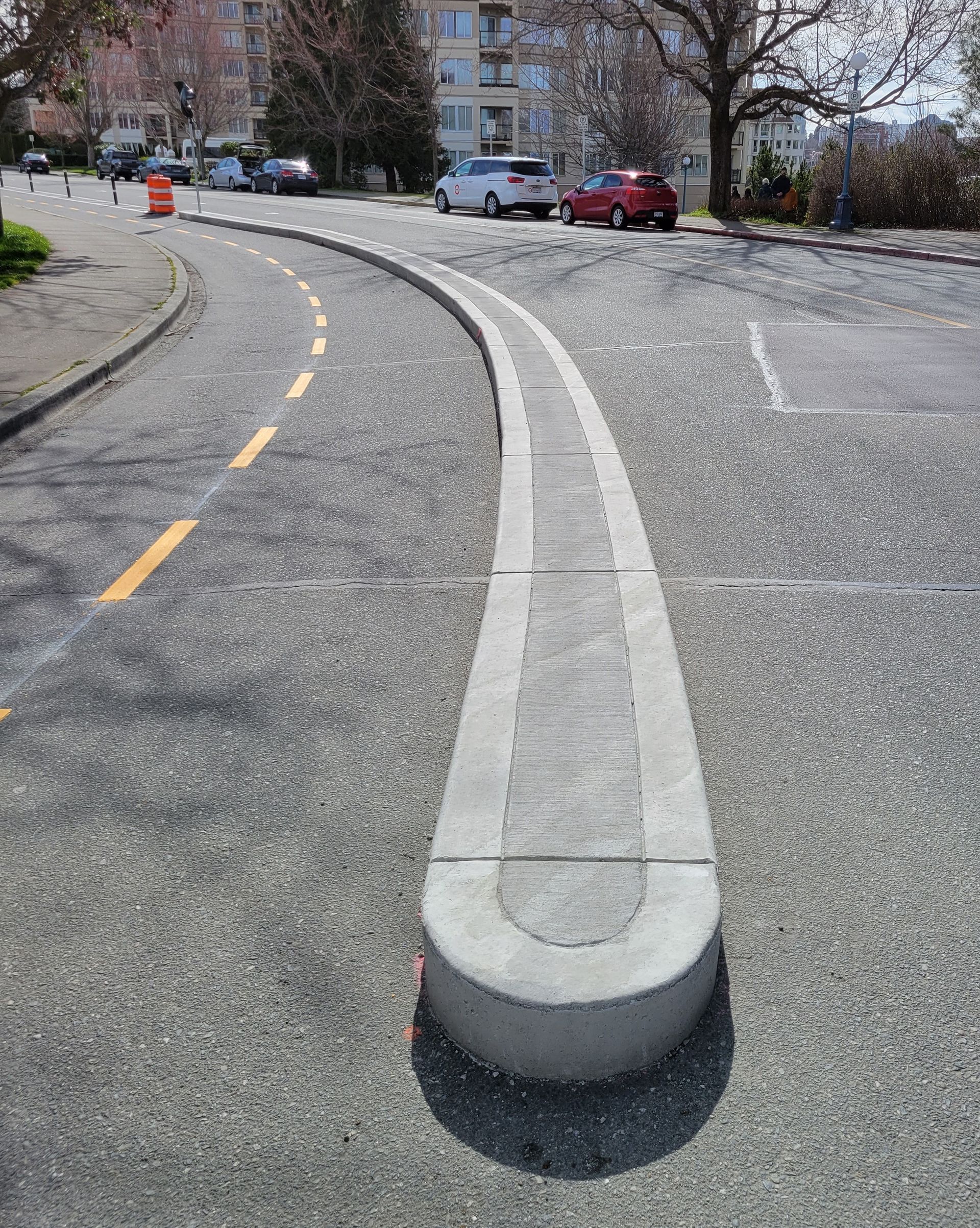 concrete curb