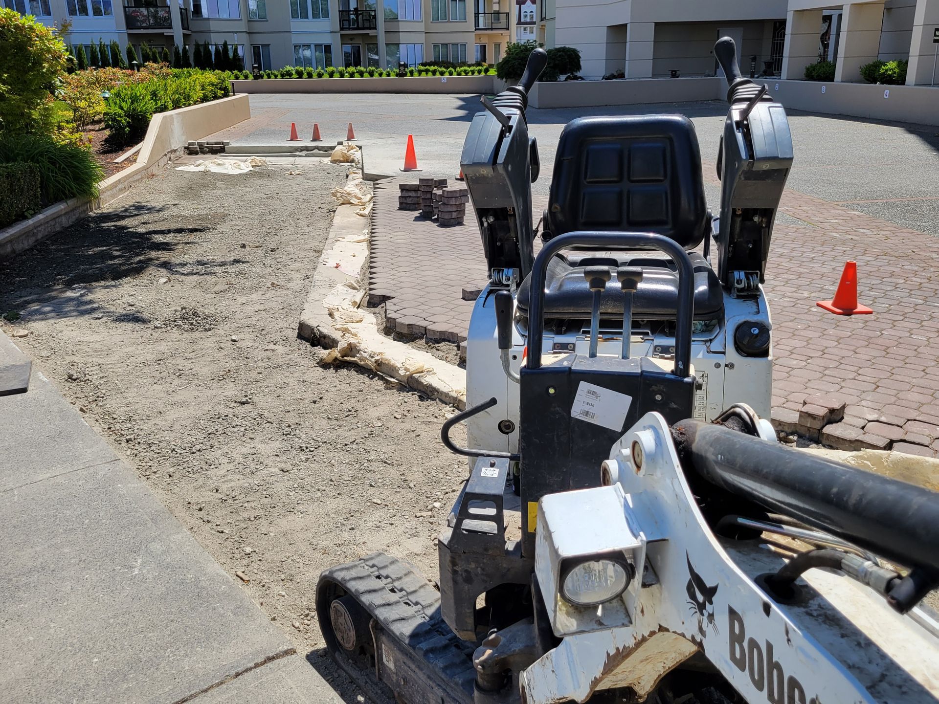 small concrete driveway repair
