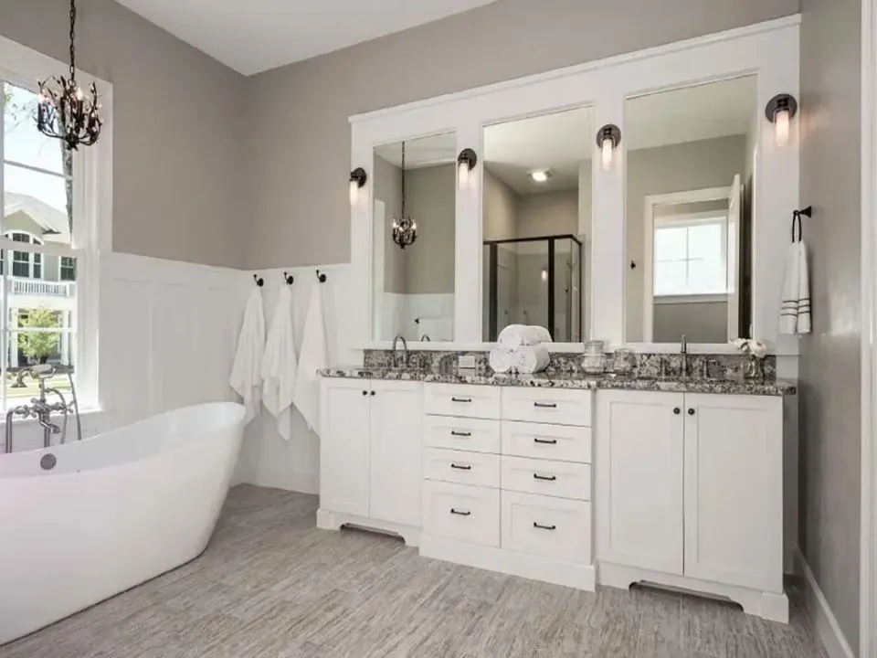 White theme bathroom | St. Louis, MO | Perspective Cabinetry & Design