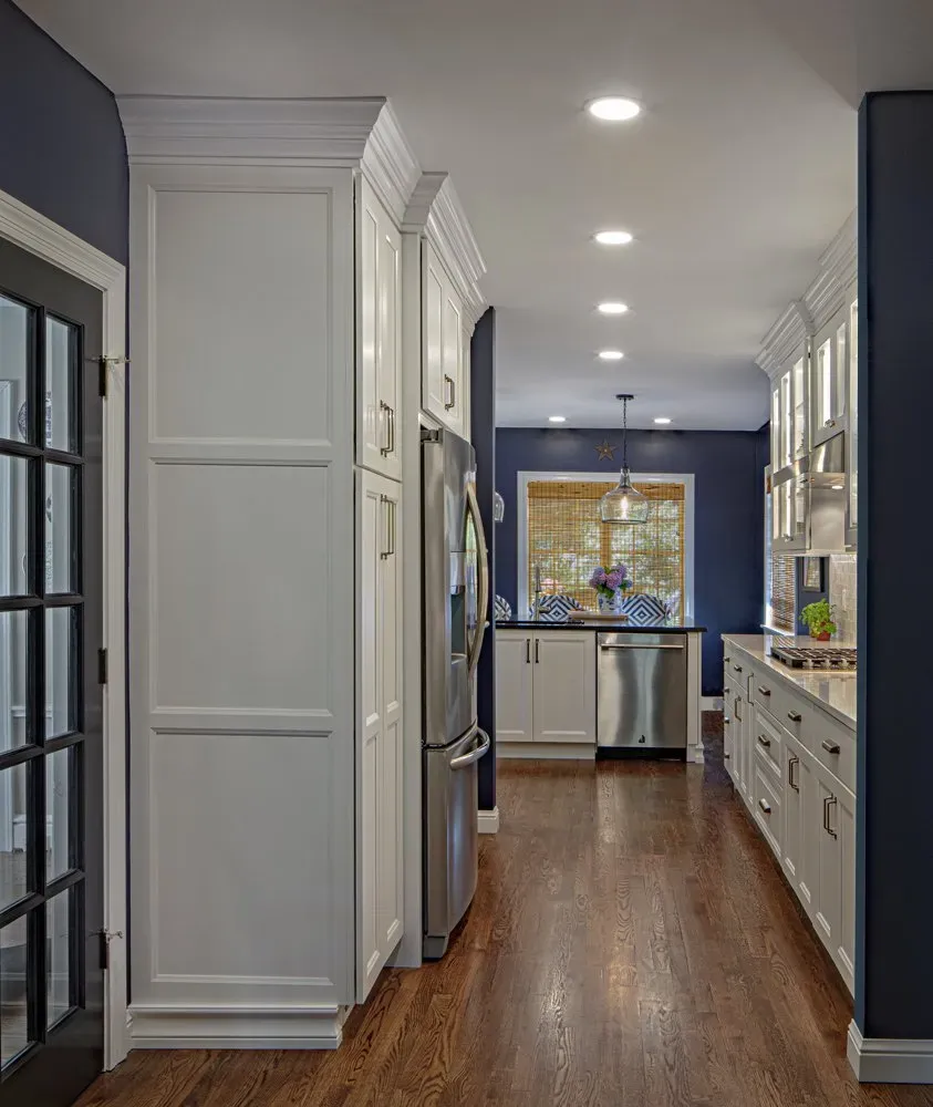 Kitchen with purple wall | St. Louis, MO | Perspective Cabinetry & Design